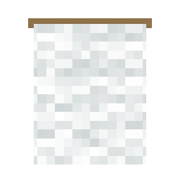 White Banner — wall-mounted