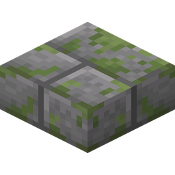 Mossy Stone Brick Slab