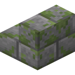 Mossy Stone Brick Stairs